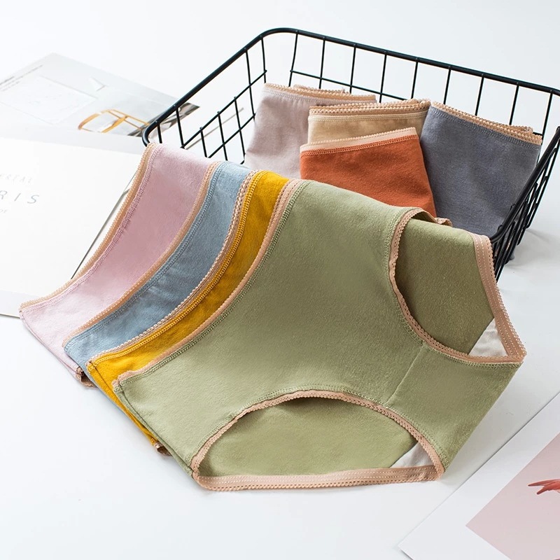 E80 กางเกงในผ้าคอตตอน95%+ผ้าสเปนเดก5% สวมง่าย ใส่สบาย