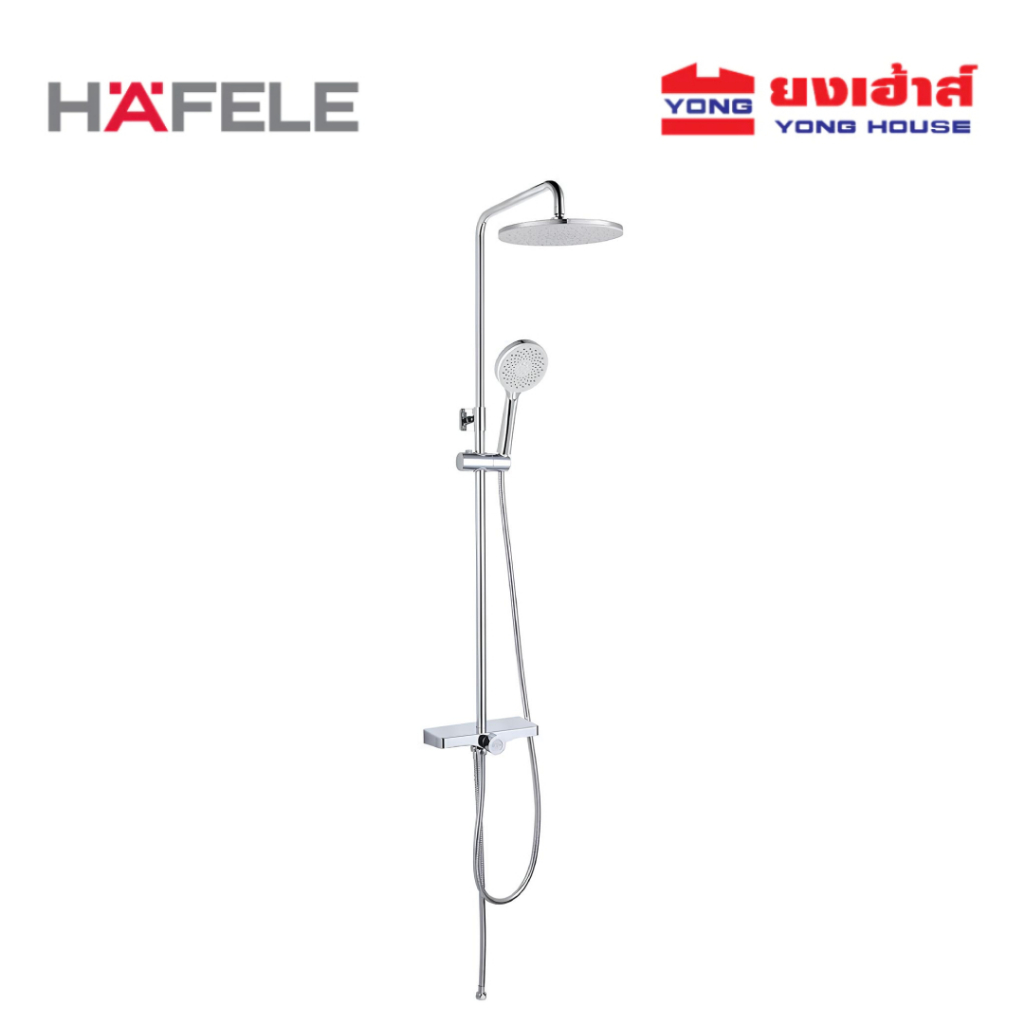 HAFELE ชุดฝักบัวเรนชาวเวอร์ RAIN SHOWER รุ่น 495.60.087 สีโครม ชุดฝักบัว ฝักบัว