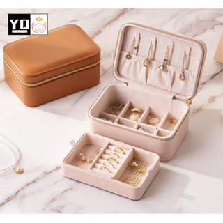 กล่องเครื่องประดับพกพา ขนาดมินิ น่ารักจัดเก็บได้เยอะ  พร้อมส…