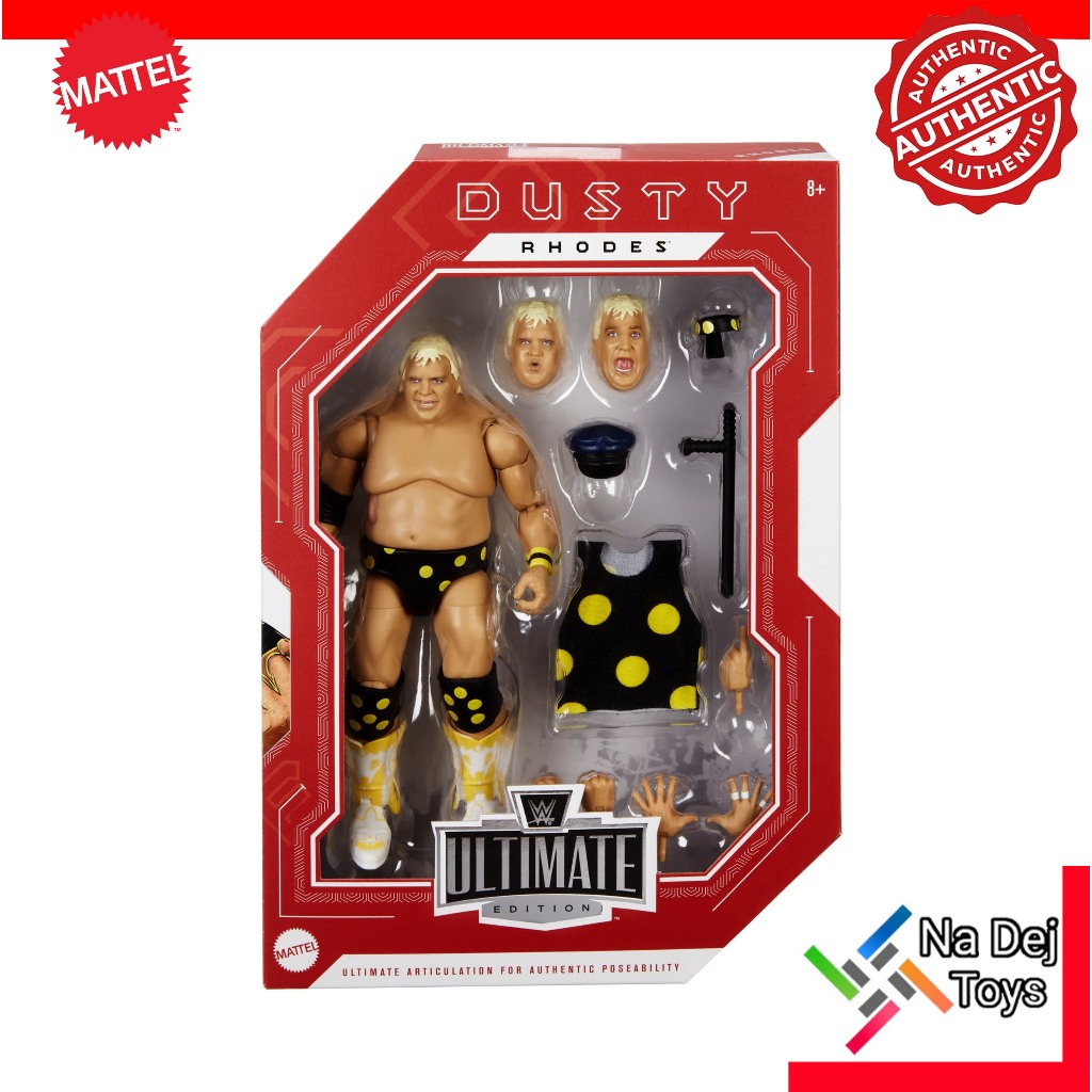 Mattel WWE Ultimate Edition Dusty Rhodes 6" Figure มวยปลํ้า อัลติเมท อีดิทชั่น ดัสตี้ โรดส์ ค่ายแมทเ