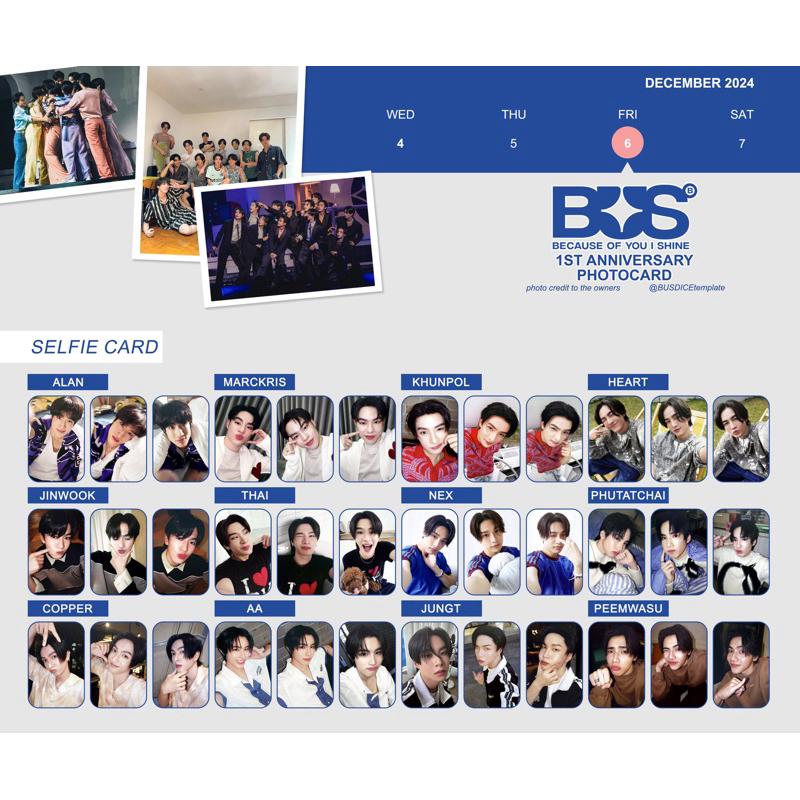 <พร้อมส่ง> BUS 1st ANNIVERSARY PHOTOCARD