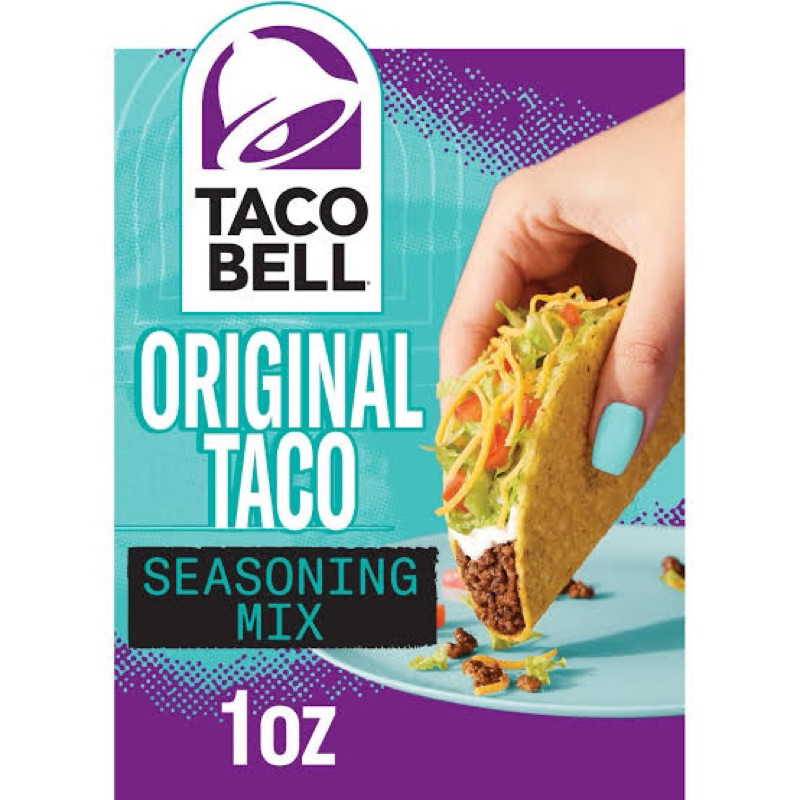 Taco bell original seasoning mix 28g. (1oz.) ผงทาโก้ รสดั้งเดิม สำหรับปรุงรส