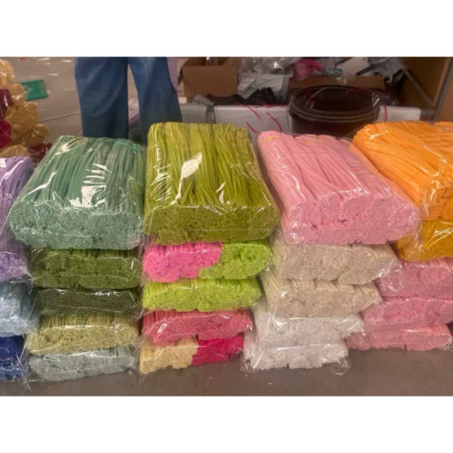 ลวดกำมะหยี่ 50 มัด แจ้งสีในแชท คละสีได้ สอบถามก่อนสั่งซื้อ