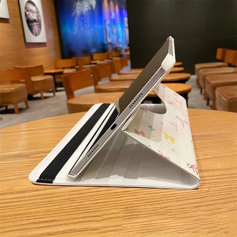 🔥ส่งในพื้นที่🔥เคสป้องกัน iPad หมุนได้ 360° Sweet Ribbon เหมาะสำหรับรุ่น gen8 Air7 Air6 gen7 Gen11 - รูปที่ 5