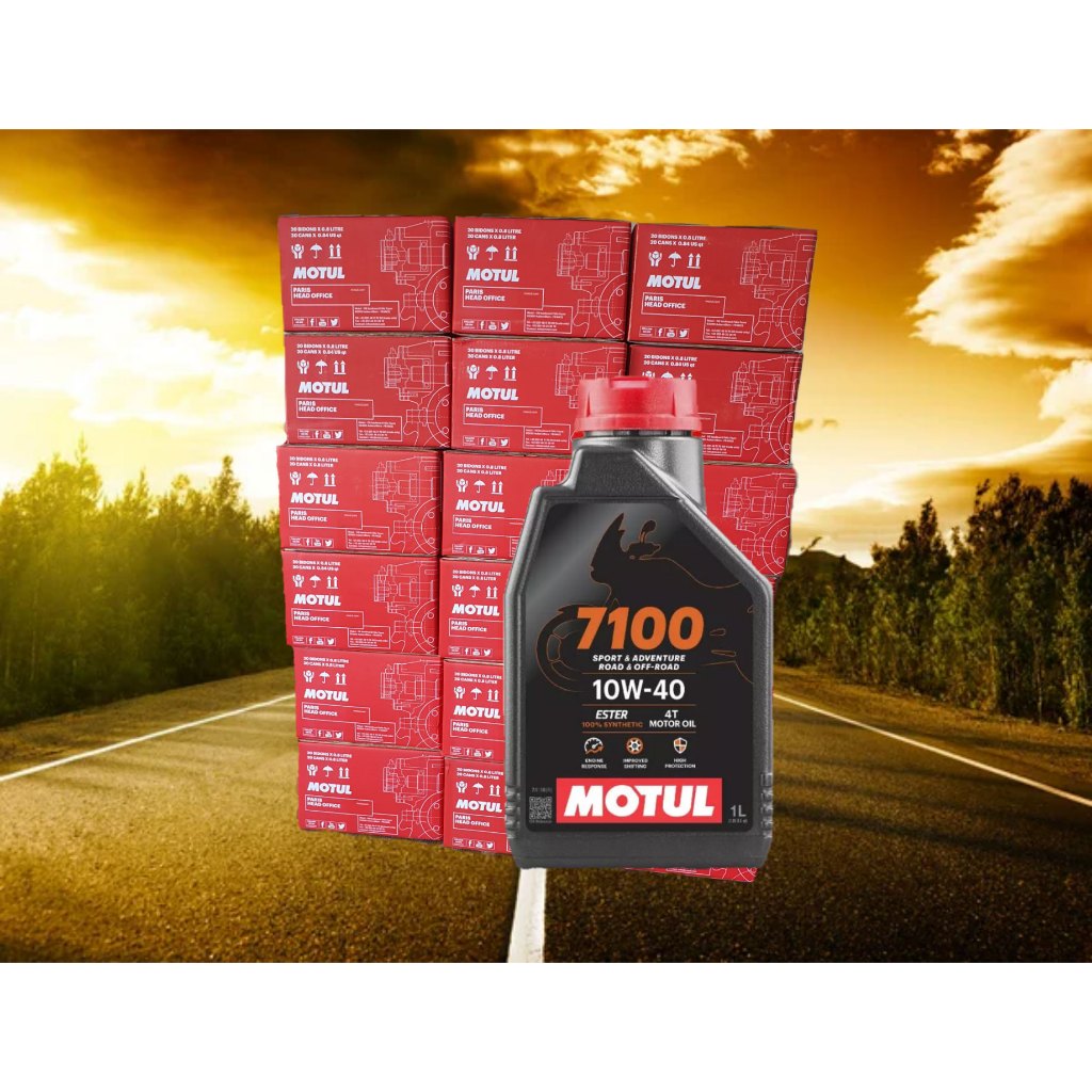 Motul 7100 Ester 10W40 MA2 1L.x12ขวด ยกลัง