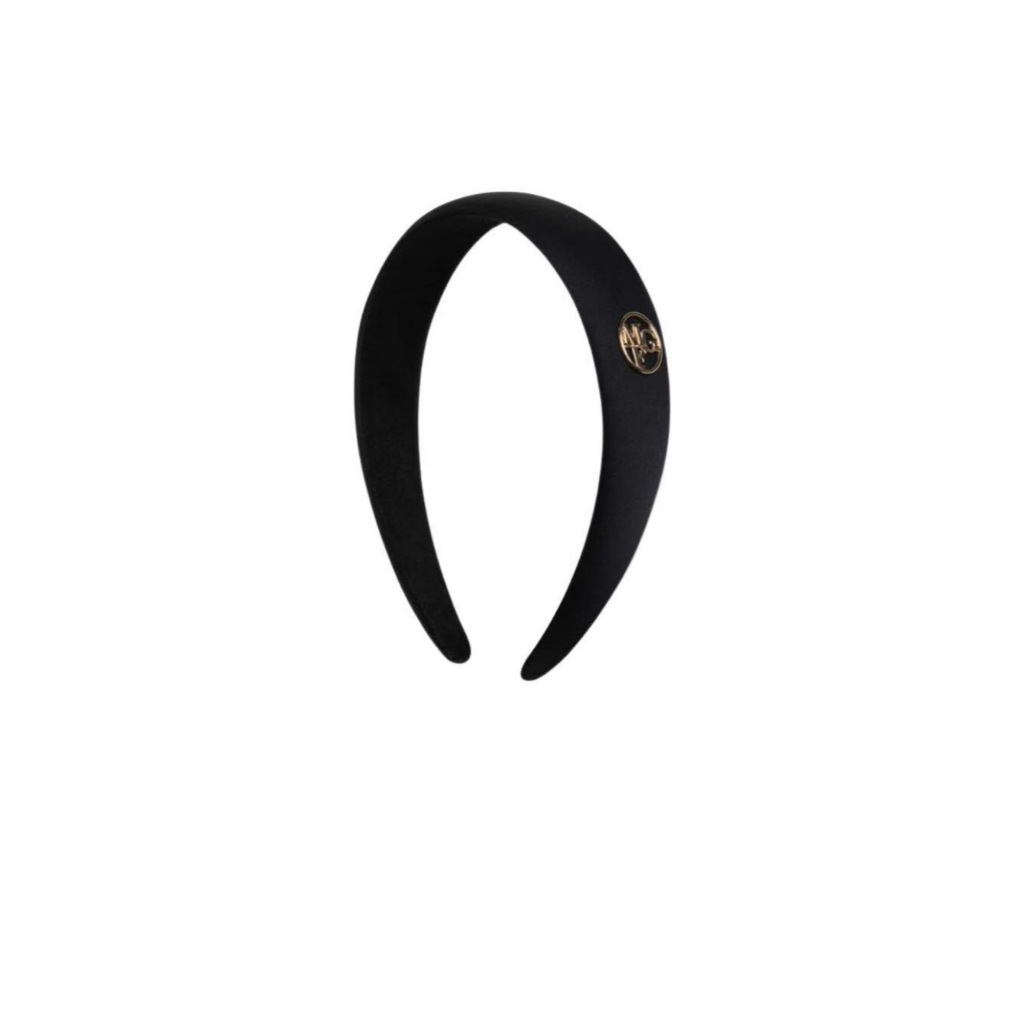 Marithe FRANCOIS GIRBAUD ที่คาดผมสําหรับผู้หญิง CIRCLE LOGO SATIN HAIR BAND พร้อมส่ง