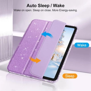 เคสาสำหรับipadสีกันกระแทกแวววาวfor Air M2/M3 11นิ้วAir4/5 10.9/ A16gen11 2025 gen10พร้อมช่องใส่ปากกา