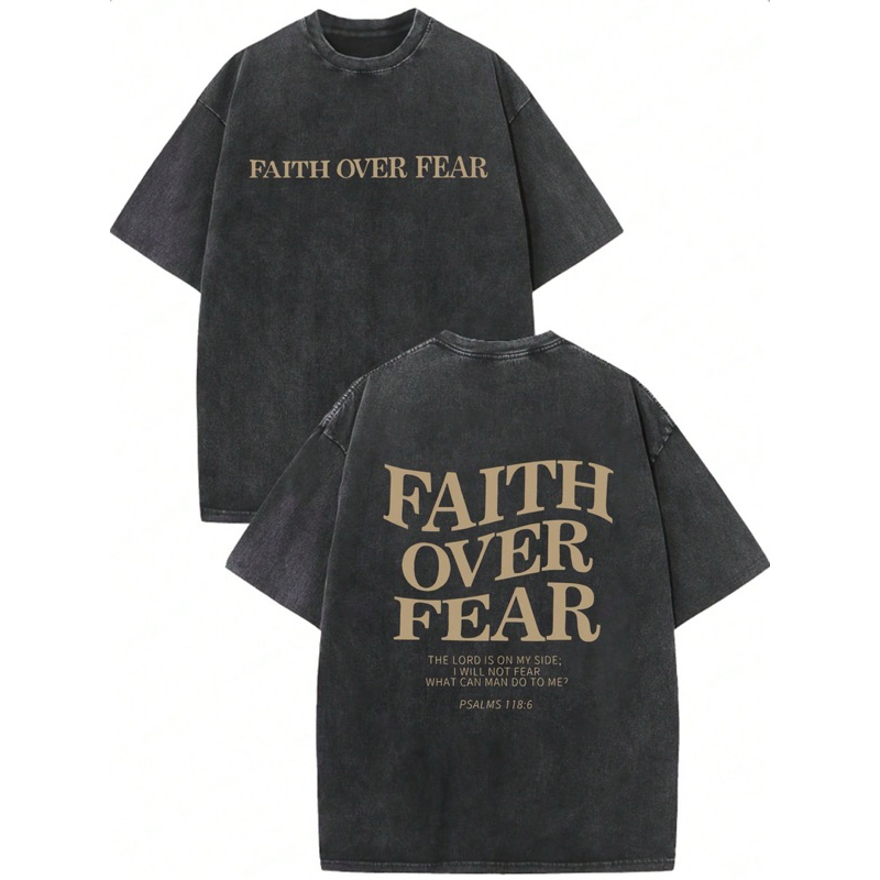 Faith over Fear เสื้อยืด