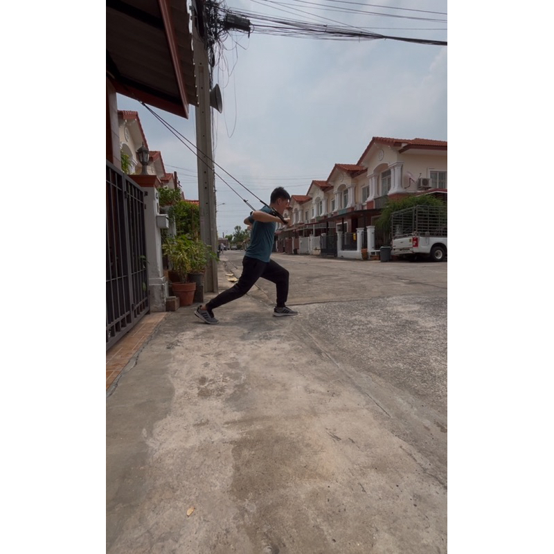 Roller TRX เชือกออกกำลังกายแบบมีรอก  ฝึก balance/ core muscle #suspension exercise