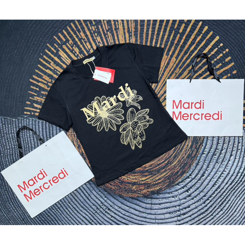พร้อมส่ง Marimekko collection red t-shirt เสื้อมารีเมโกะ ผ้าคอตตอน