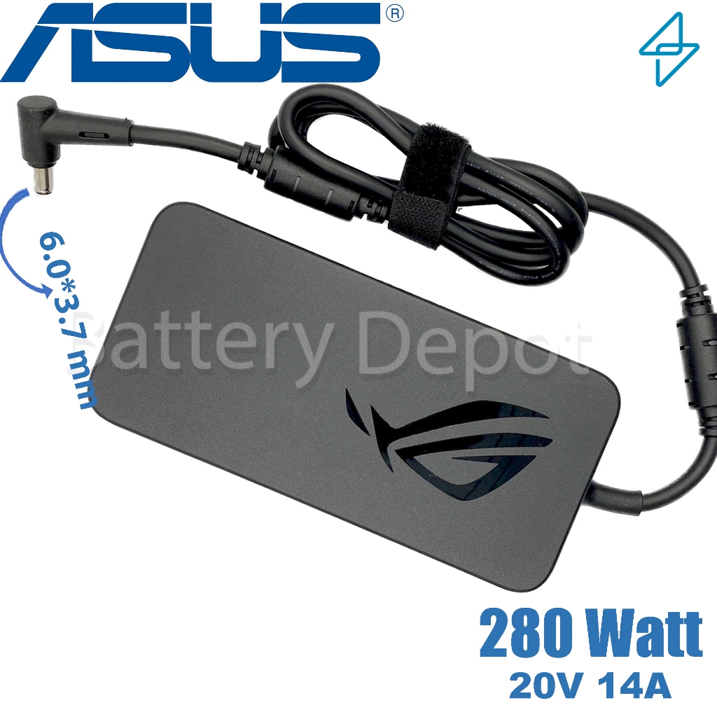 Asus Adapter ของแท้ 280W 20V / 14A หัว Jack ขนาด 6.0*3.7mm สายชาร์จ Asus ROG Strix G17 (G713, G713P,