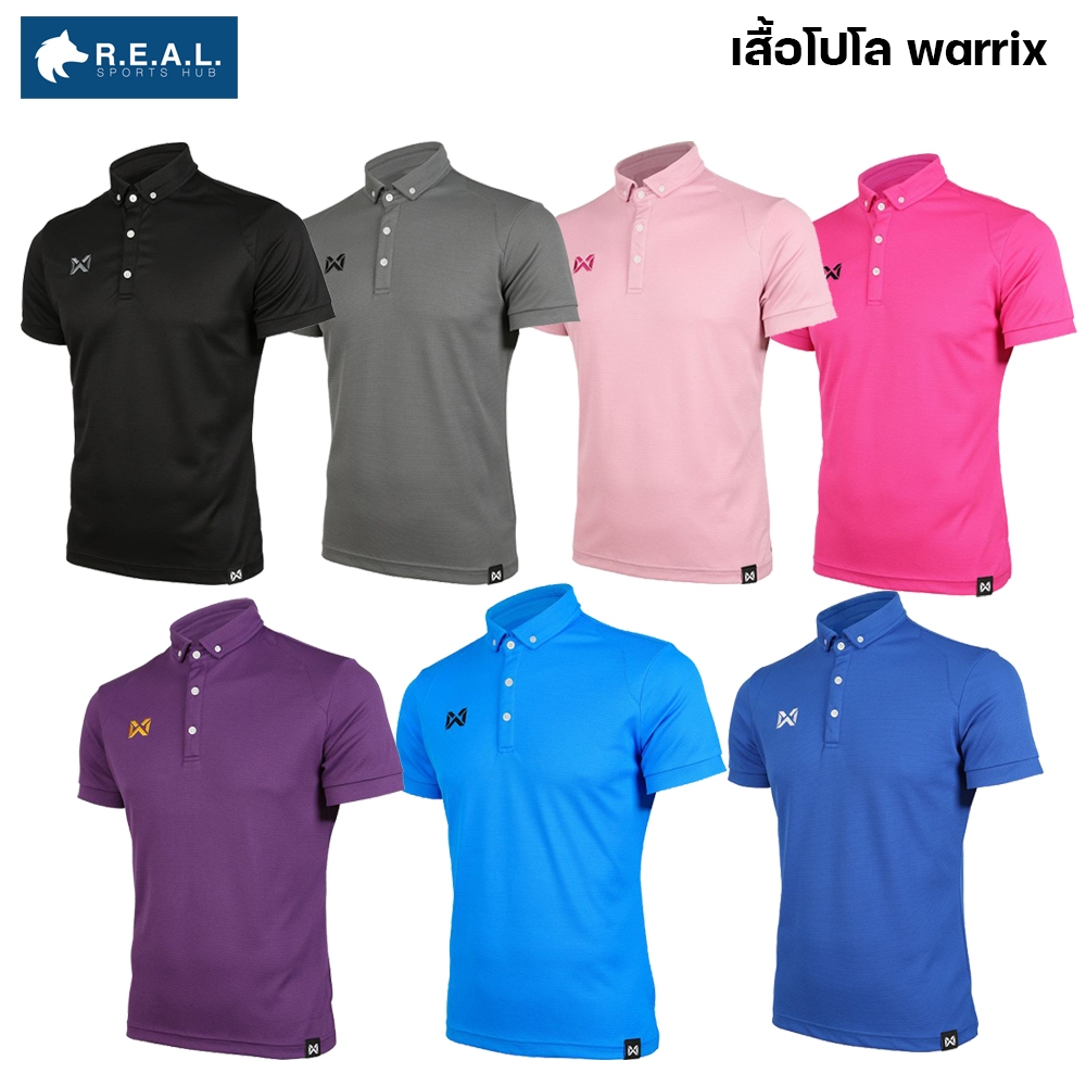 💸ลด65.-ใส่โค้ดTHIKWX1N💸เสื้อโปโล WARRIX วอริกซ์ รุ่น Classic WA-3315N ของแท้ (สีกรม/น้ำเงิน/ฟ้า/เขีย