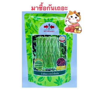 เมล็ดพันธุ์ถั่วฝักยาวลูกผสม(F1) ลำน้ำชี2 เขียวดกเกษตร ลำน้ำชีพลัส และ ดกคลอง10 ขนาด100กรัม/ซอง และ500กรัม/ซอง
