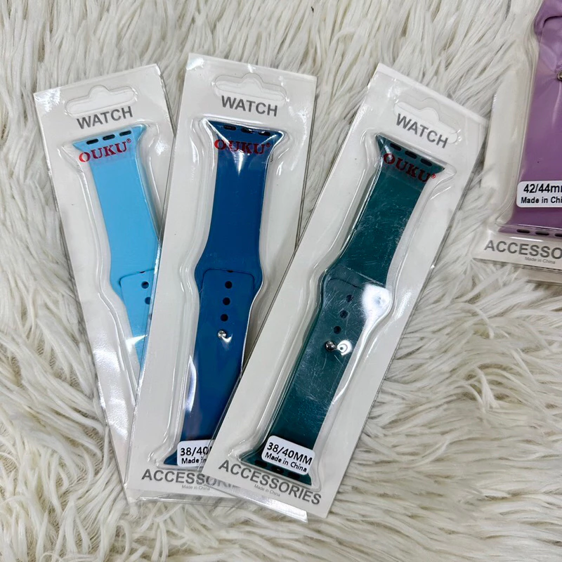 สายนาฬิกาซิลิโคน สำหรับ i Watch 42MM 44MM 38MM 40MM S9 8 7 SE 5 4 3 2 1 thumbnail 8