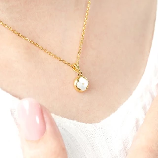 Aurora Diamond สร้อยคอ Mother of Pearl Collection เงินเเท้ 92.5% ( DNPL006 )