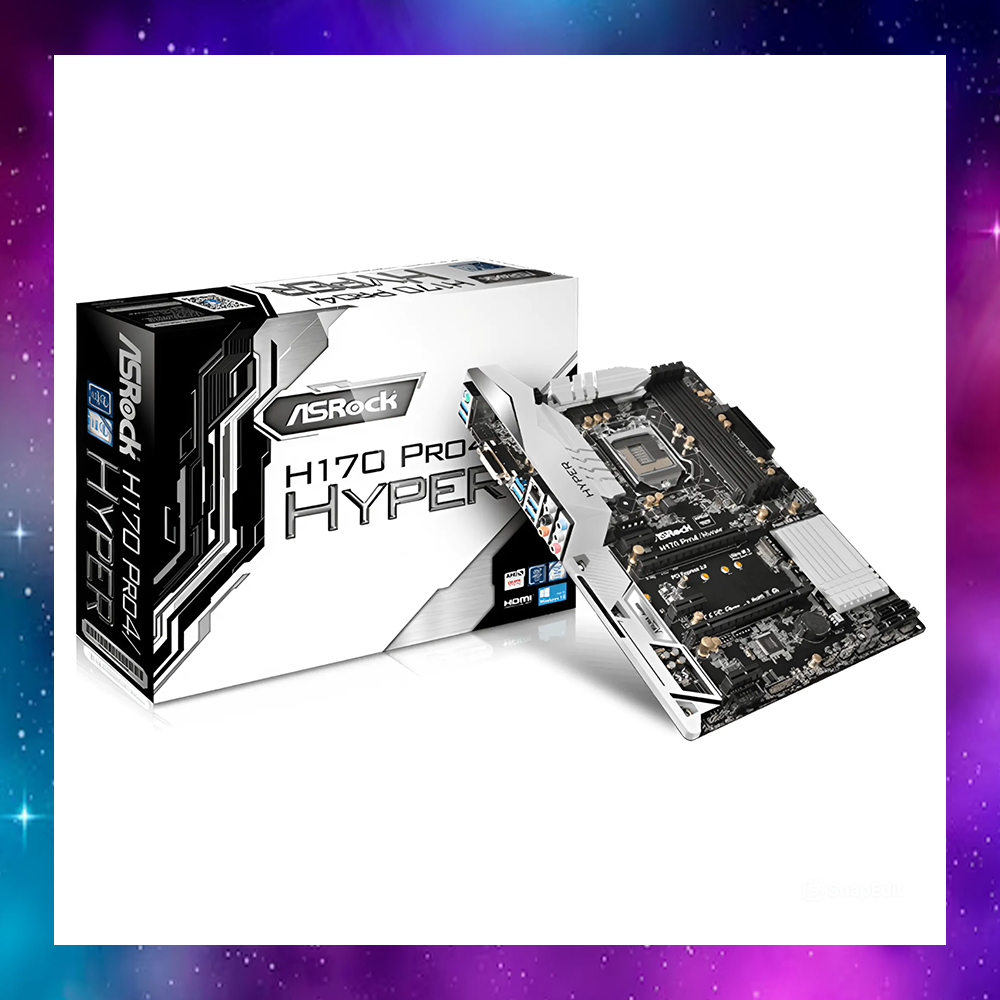 MAINBOARD (เมนบอร์ด) 1151 ASROCK H170 Pro4/Hyper GEN6-7 ใช้งานปกติ