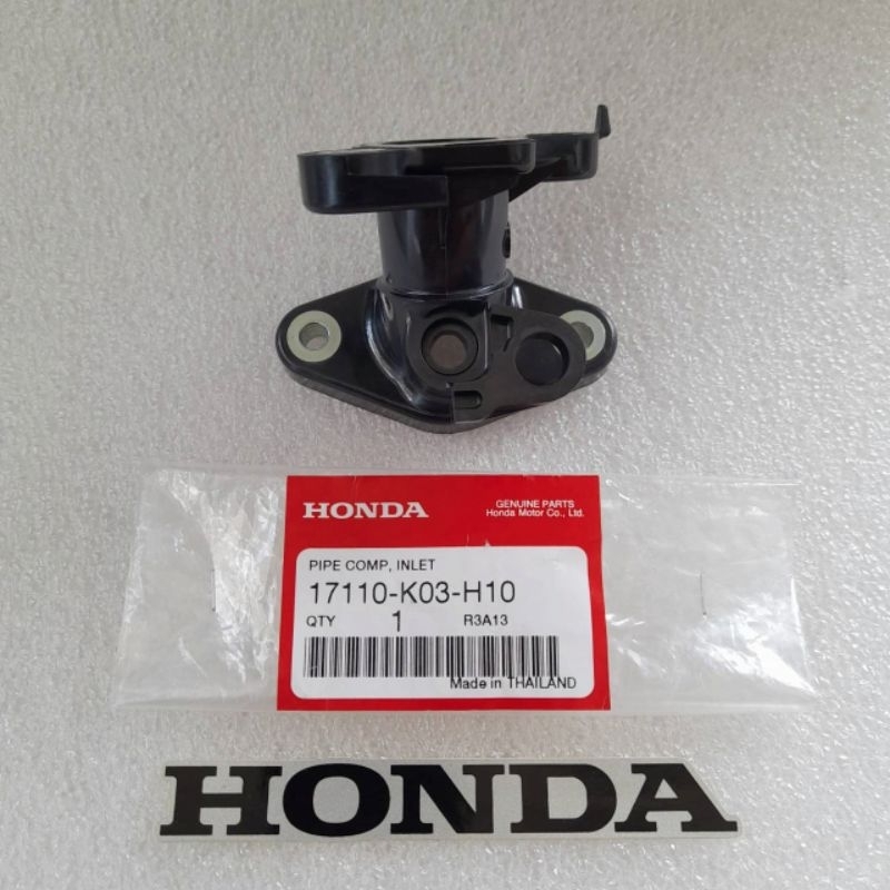 คอท่อไอดี / ข้อต่อเรือนลิ้นเร่ง แท้ศูนย์ WAVE110 i ( ปี2011-2018 ) / DREAM110 i ระหัส 17110-K03-H10