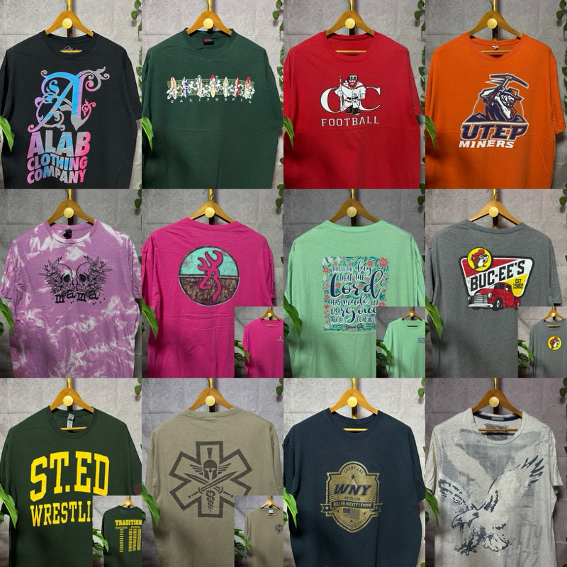 เสื้อยืดมือสองUSA ไซส์XL อก46-48 เสื้อยืดคัดเกรดAสภาพดี