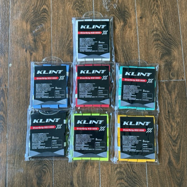 (pack 8 อัน) กริปพันด้ามไม้แบด รุ่น Klint KG1000 เหนียวนุ่มหนึบ ซึบซับเหงื่อ ไม่มีกลิ่นเหงื่อติดไม้