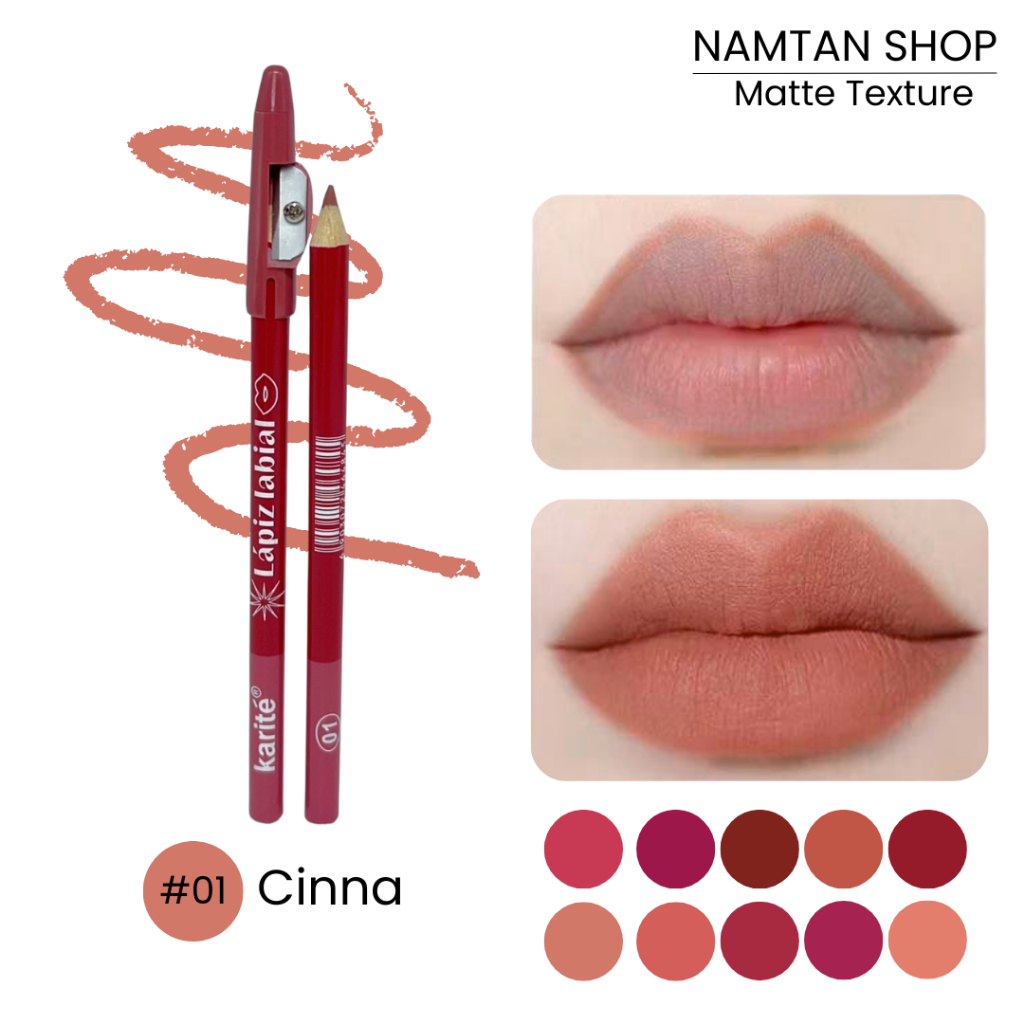 Karite ลิปไลเนอร์เบลอขอบปาก พร้อมกบเหลา