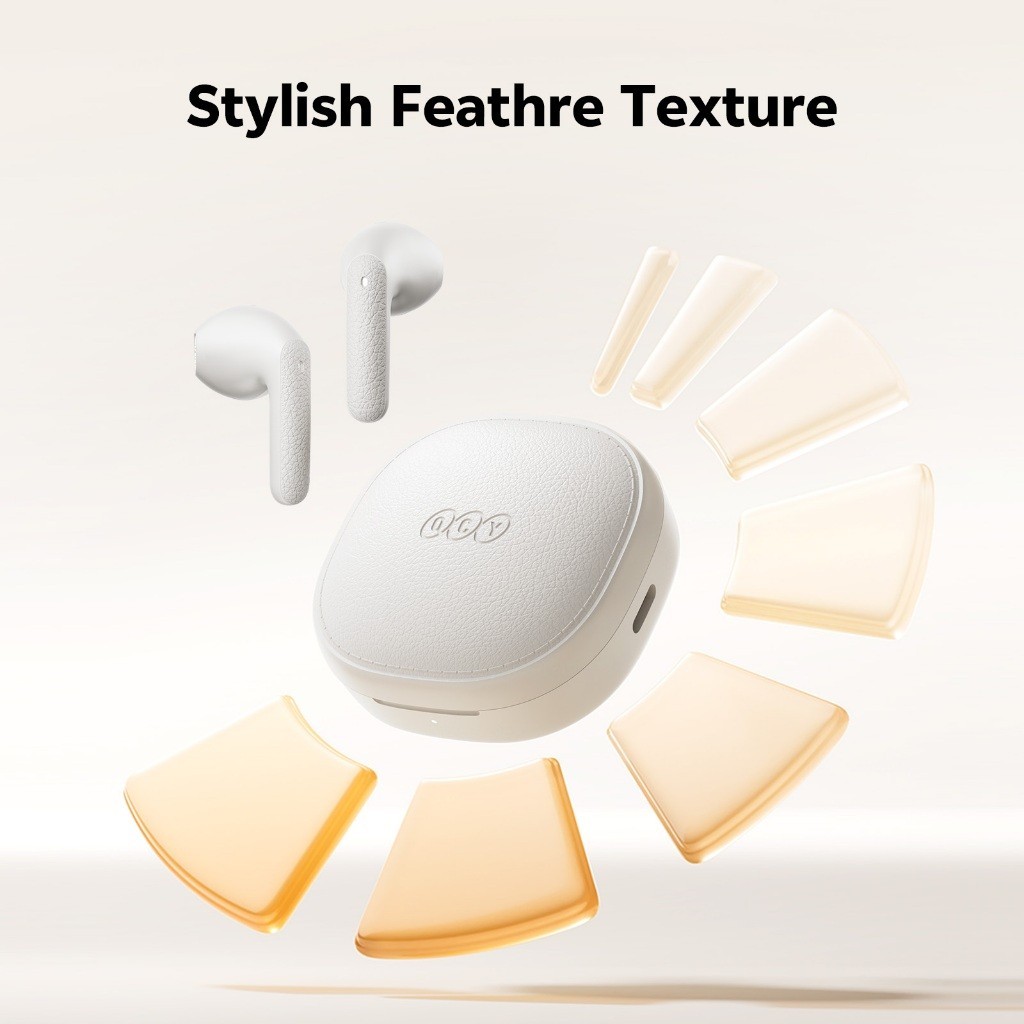 QCY Air Semi In-Ear Truly Wireless Earbuds หูฟังไร้สายบลูทูธ กันน้ำระดับ IPX4 Bluetooth 5.4 iOS/Android ใช้ได้iPhone