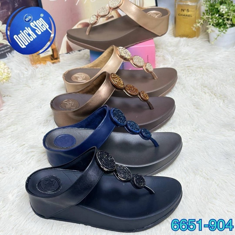 💖6651-904💖รองเท้าเพื่อสุขภาพQuick stepแท้พื้นสูง1.5นิ้ว
