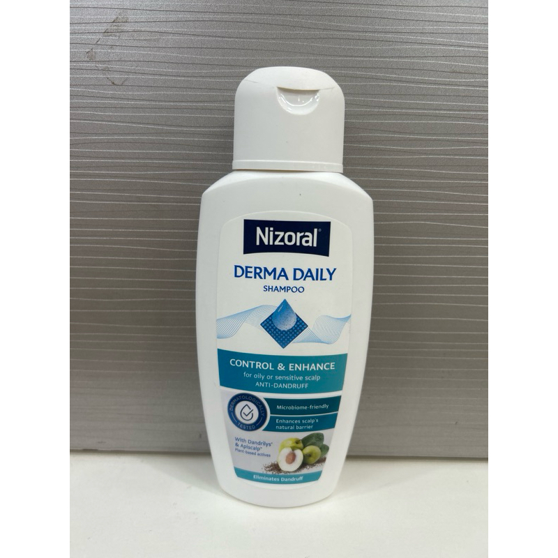 NIZORAL Derma Daily Shampoo แชมพูสำหรับผมและหนังศีรษะมันหรือบอบบาง ขนาด 200 ml.