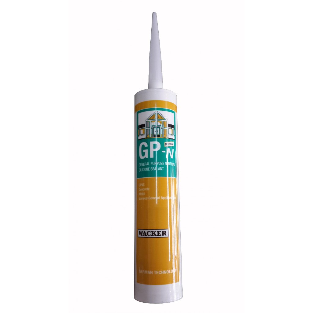 กาวซิลิโคน GP ชนิดหลอด ขนาด 280 ml (ใส ขาว ชา)