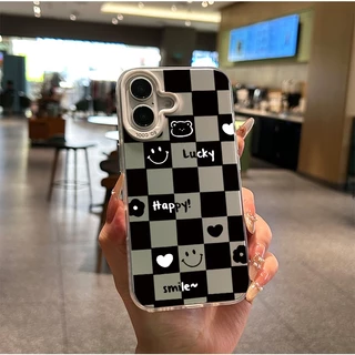 เคสแข็งหรูหรา ยิ้มโชคดี เคสซัมซุง สำหรับSamsungA54 A55 A23 A05s A02s A03 A25 A12 A03 A05 A06 A14 A34 A30s A53 A15 A53