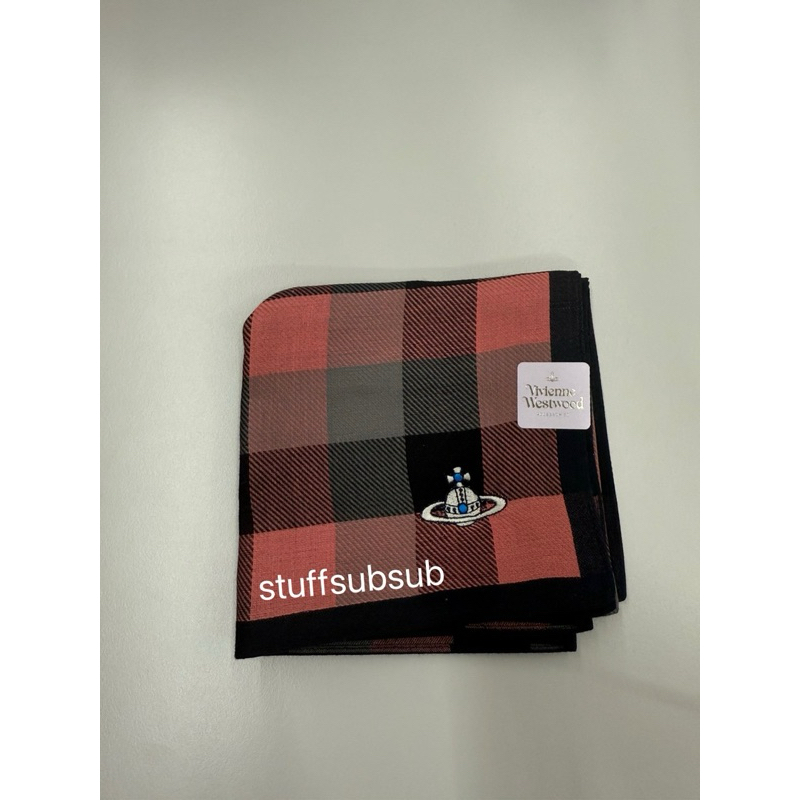 พร้อมส่ง/ของแท้ ผ้าเช็ดหน้า vivienne westwood & polo จากชอปญี่ปุ่น