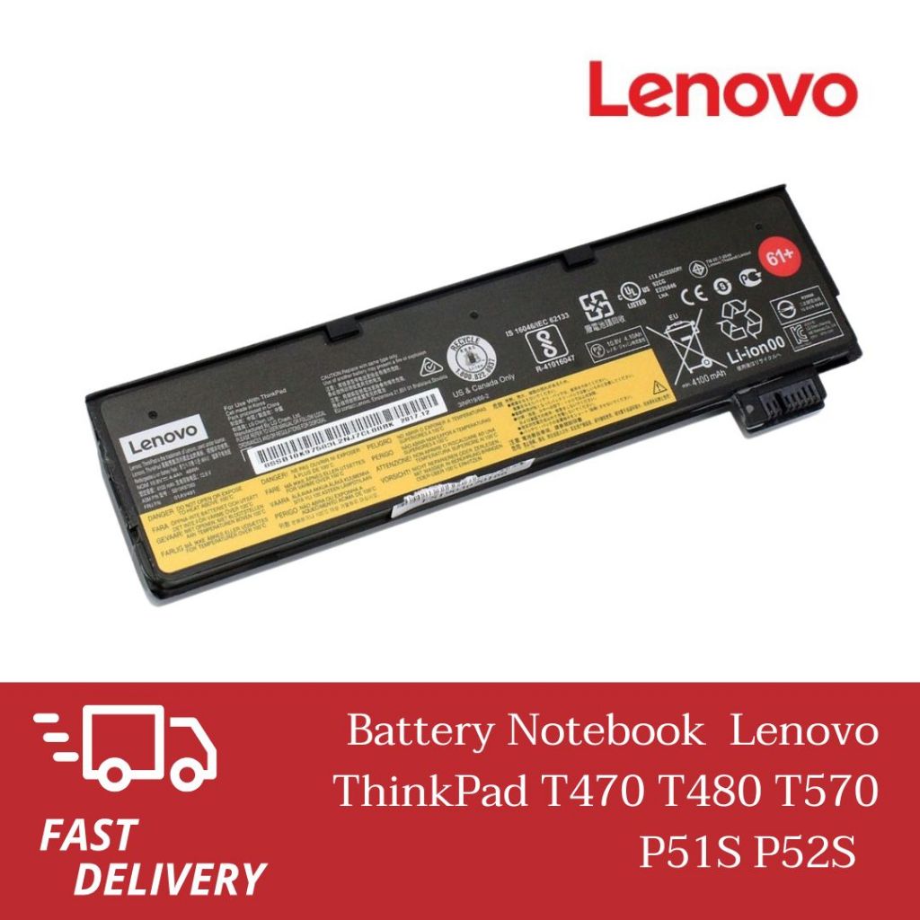 แบตเตอรี่โน๊ตบุ๊ค Battery Notebook Lenovo Thinkpad T470 T480 Series เกรด Original