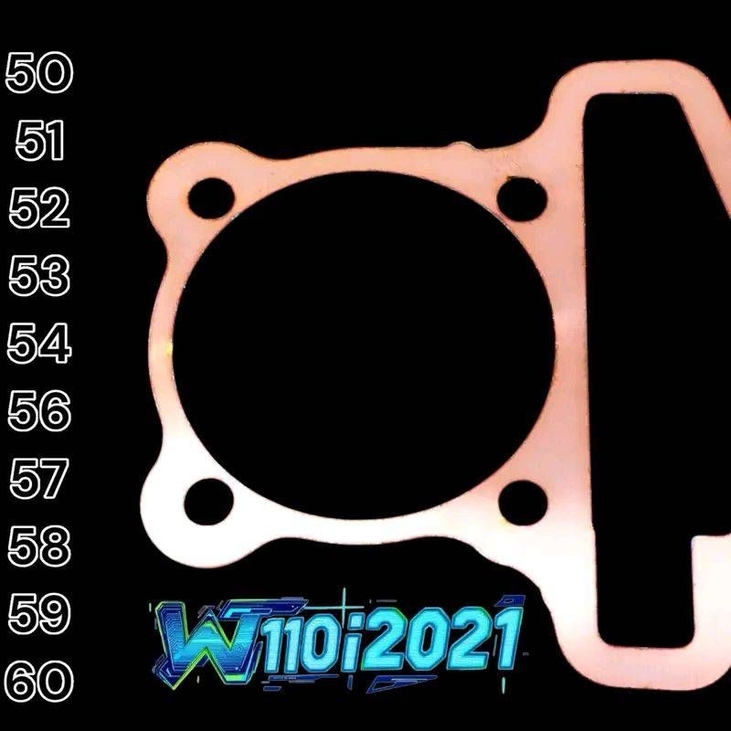 ประเก็นทองแดงW110i2021-2024 ประเก็นทองแดง W110iปี2021-2024 ขนาด50/51/52/53/54/56/57/58/59/60มิล ส่งข