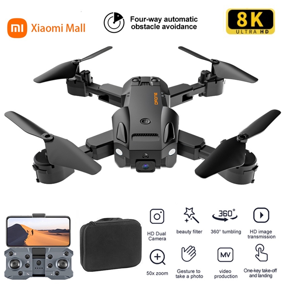 Xiaomi UAV เครื่องบินควบคุมระยะไกลด้วยกล้อง เครื่องบินขนาดเล็กที่มีกล้อง 8K HD เครื่องบินควบคุมระยะไกลกล้องสำหรับ