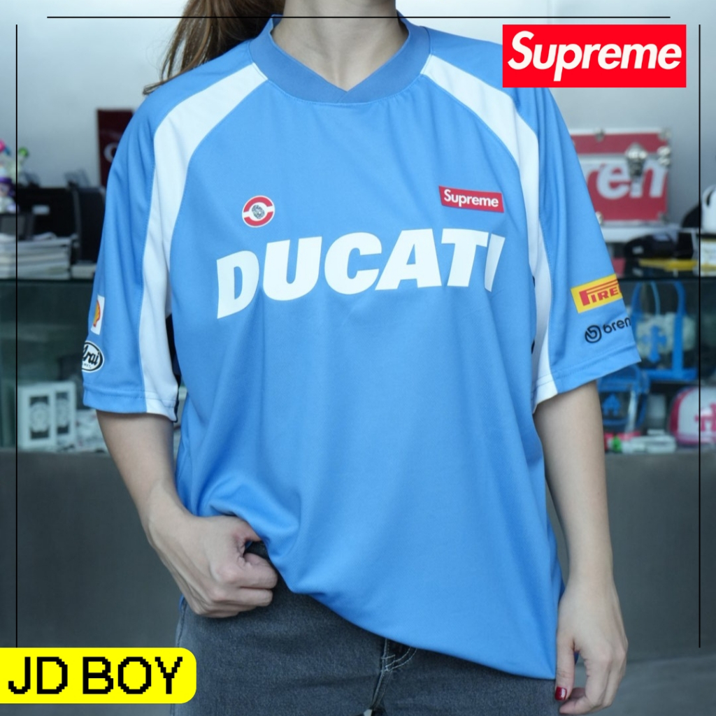 (มีส่งด่วนได้ของเลยวันนี้) JDBOY - Supreme ducati jersey เสื้อเจอซี่ ดูคาติ ของแท้