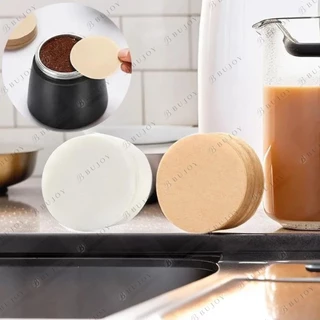 กระดาษกรองกาแฟวงกลม 100แผ่น แผ่นกรอง สำหรับ หม้อต้มกาแฟ Moka Pot Paper Filter โมก้าพอท กรองกาก
