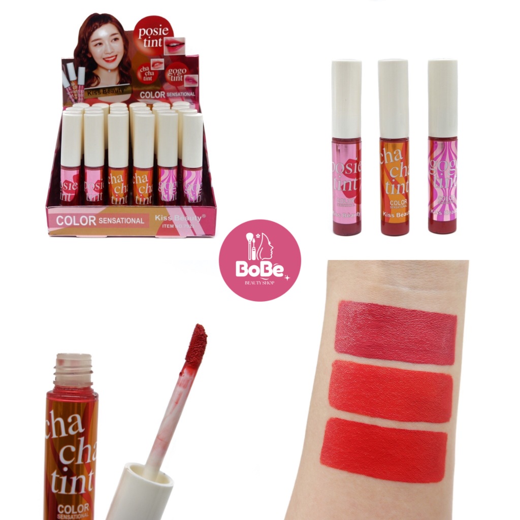 {24แท่ง} Kiss Beauty Color Lip & Cheek Tint ลิปทินท์เนื้อแมทต์ สีสันสดใส ติดทนตลอดวัน no.7923