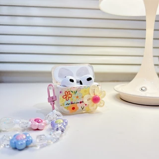 【 ดอกไม้ใหญ่ 】เคสหูฟัง i12 i11 i13 เคสใสการ์ตูนนูน 1 2 3 เคสหูฟังบลูทูธ gen gen1 gen2 เคสหูฟังไร้สาย Pro Pro2 Airpods 4