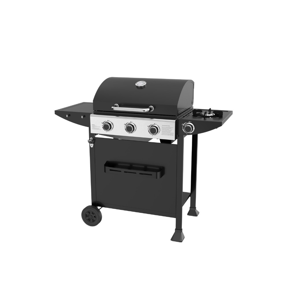3 Burner Gas BBQ with side burner (Gas Connection Set Not Included)