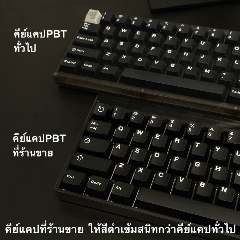 [🇹🇭พร้อมส่ง] WOB keycaps Minimalist Cherry-Profile Double-Shot 121 keys