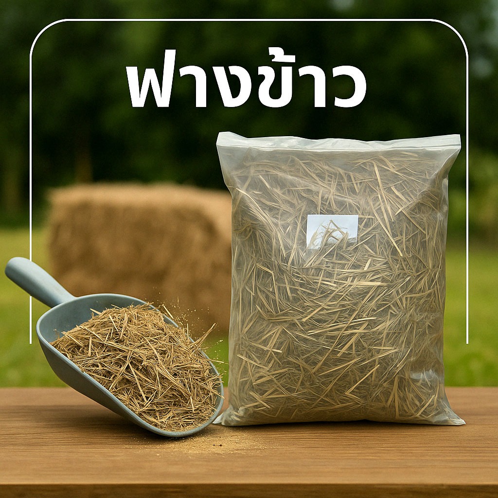 (2ถุง50ใช้โค้ดส่งฟรีทักแชท) ฟางข้าว RICE STRAW ถุงใหญ่ น้ำหนักเบา ขนาดประมาณ 500 กรัม(น้ำหนักขึ้นอยู่กับความชื้น)