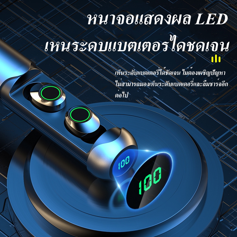 GIC-BQ40 หูฟังบลูทูธไร้สายที่แท้จริง บลูทูธ 5.3 หูฟังเกมมิ่งแบบใส่ในหู คุณภาพเสียง Hi-Fi มีไมโครโฟน