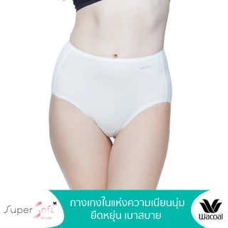Wacoal Super Soft Nylon Short Panty กางเกงในนวัตกรรมเนียนนุ่ม รูปแบบเต็มตัว รุ่น WU5S00S/WU4992 สีครีม (CR)