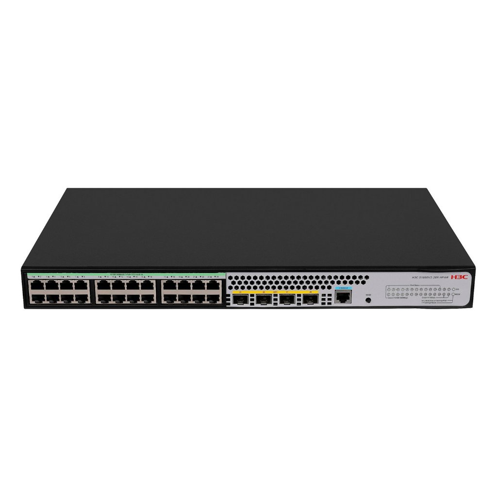 H3C-Switch-H3C LS-1850V2-28P-EI-GL-28-Port Gigabit Ethernet Switch(24GE+4SFP)