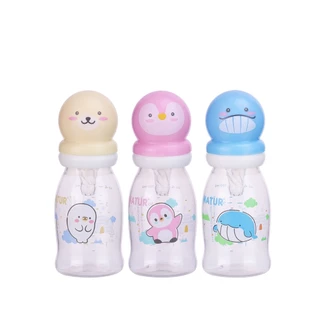 [New] NATUR เนเจอร์ ขวดนม ขวดนมเด็ก จุกนมเสมือนดูดจากอกแม่ จุกนิ่มพิเศษ ขวดนมไบโอมิมิค 4oz แพ็ก 3 ฝาแฟนซี