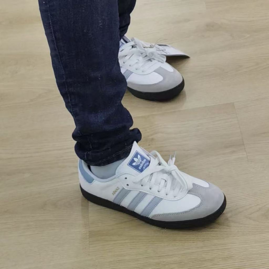 🎁ของแท้ 100 %🎁 adidas originals Samba OG ID2055 White/blue