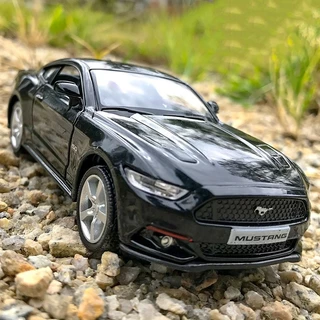 (ส่งจากไท)โมเดลรถยนต์เหล็ก สเกล 1:36 Ford Mustang ขนาดเล็ก แบบเปิดประตู