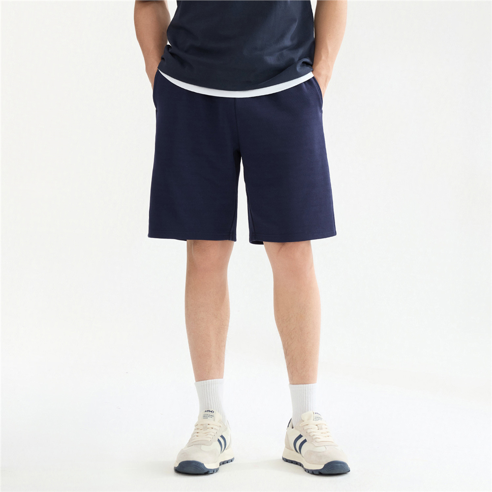 GIORDANO (Online Exclusive) กางเกงขาสั้นผู้ชาย Men's French Terry Shorts 13105808