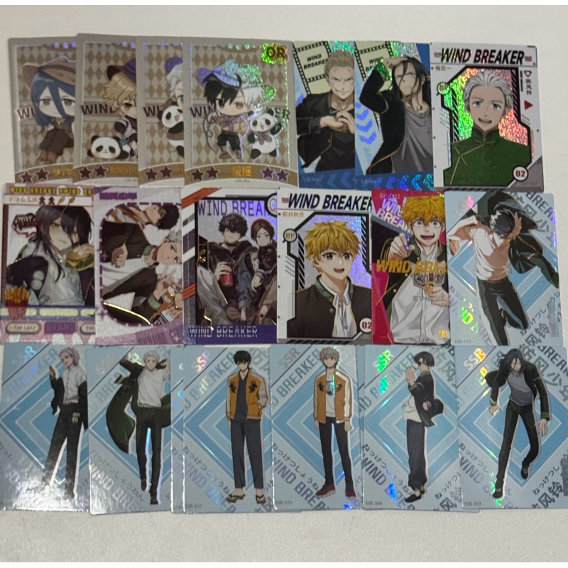 พร้อมส่ง การ์ด wind breaker นักเลงลม