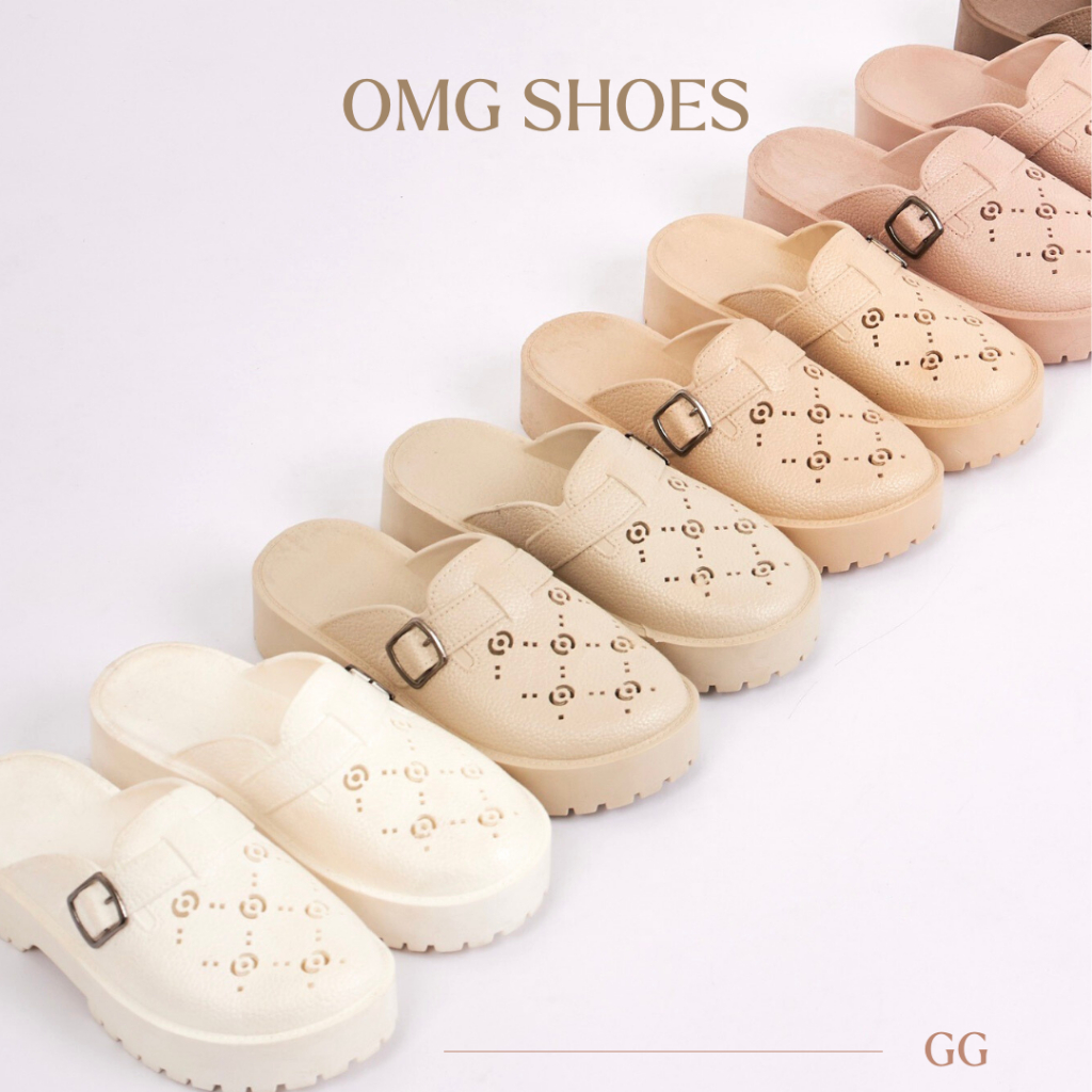 มีส่งด่วนใน1วัน ✅ รองเท้าหัวปิดทรงgg รองเท้าหัวโตแฟชั่น ส่งของทุกวัน📮 ลุยน้ำได้ ไม่เหม็นอับ สูง 4 เซน พร้อมส่ง