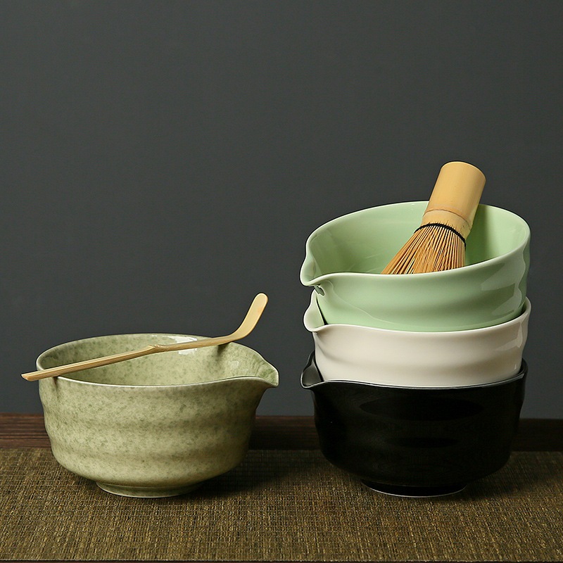 ถ้วยชงมัทฉะ matcha chawan หม้อชงชาเขียว matcha bowl อุปกรณ์มัทฉะ ถ้วยเซรามิคสำหรับชงชาเขียวมัทฉะ